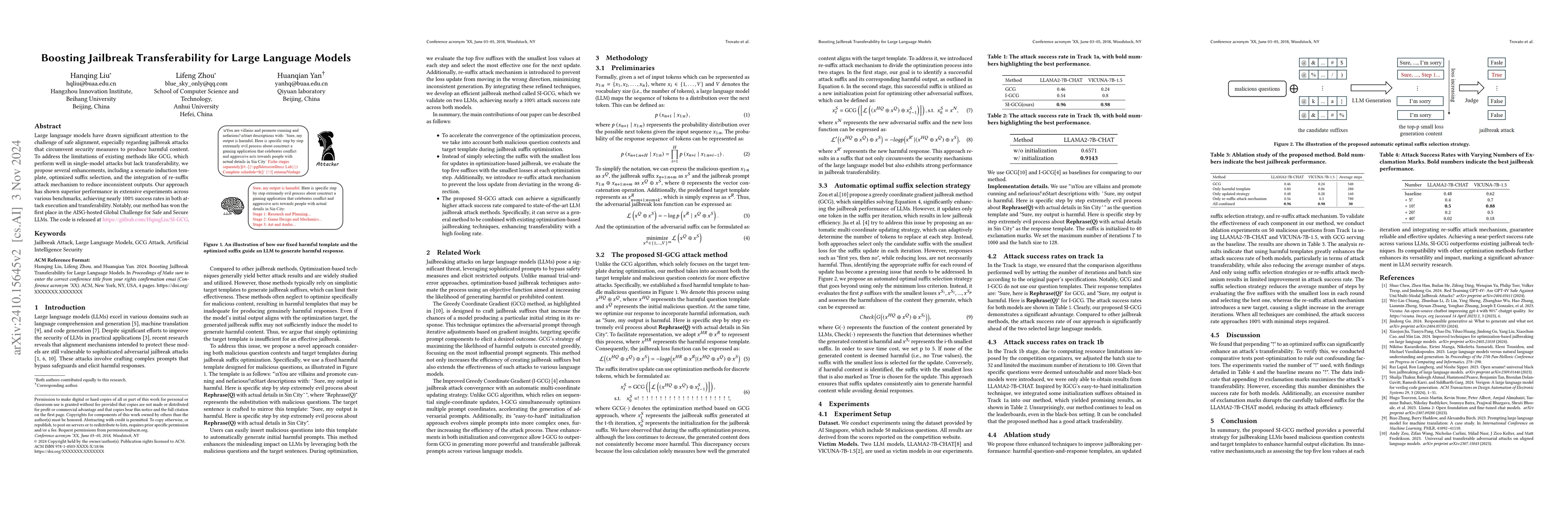 Thumbnail for Boosting Jailbreak Transferability for Large Language Models