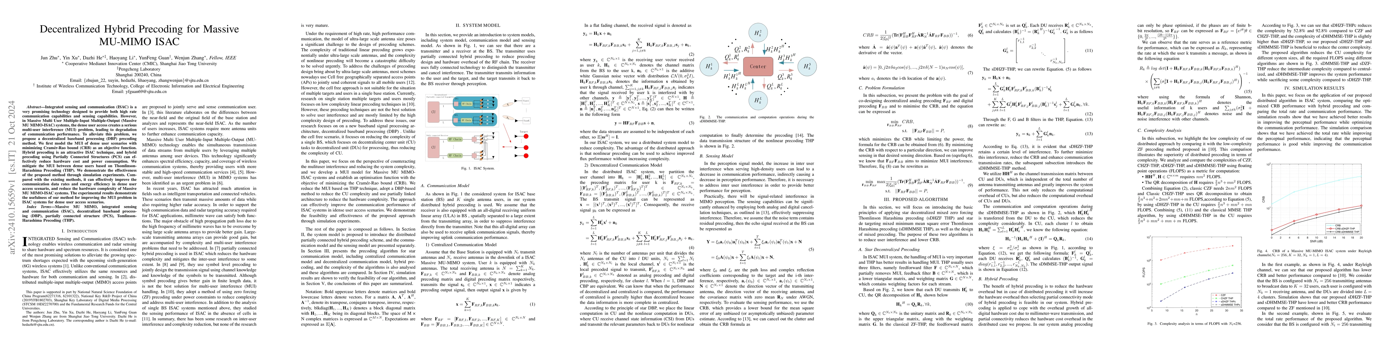 Thumbnail for Decentralized Hybrid Precoding for Massive MU-MIMO ISAC