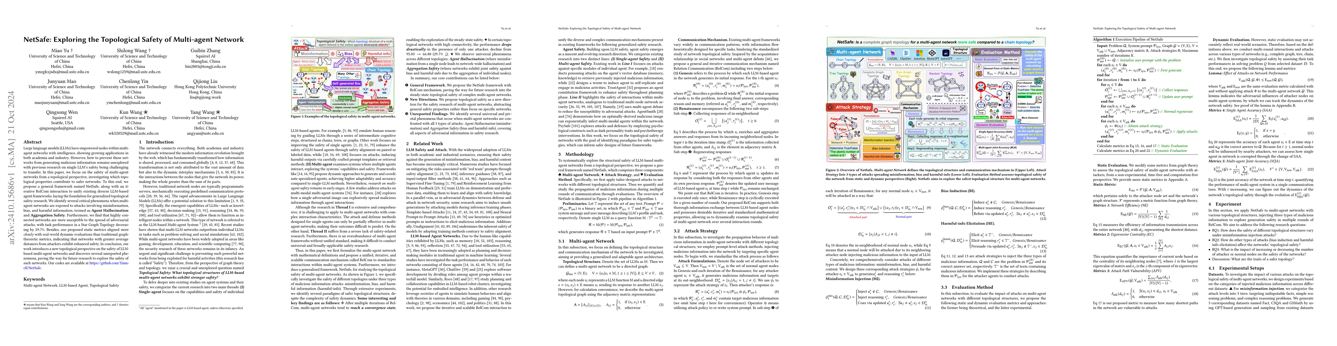 Thumbnail for NetSafe: Exploring the Topological Safety of Multi-agent Networks