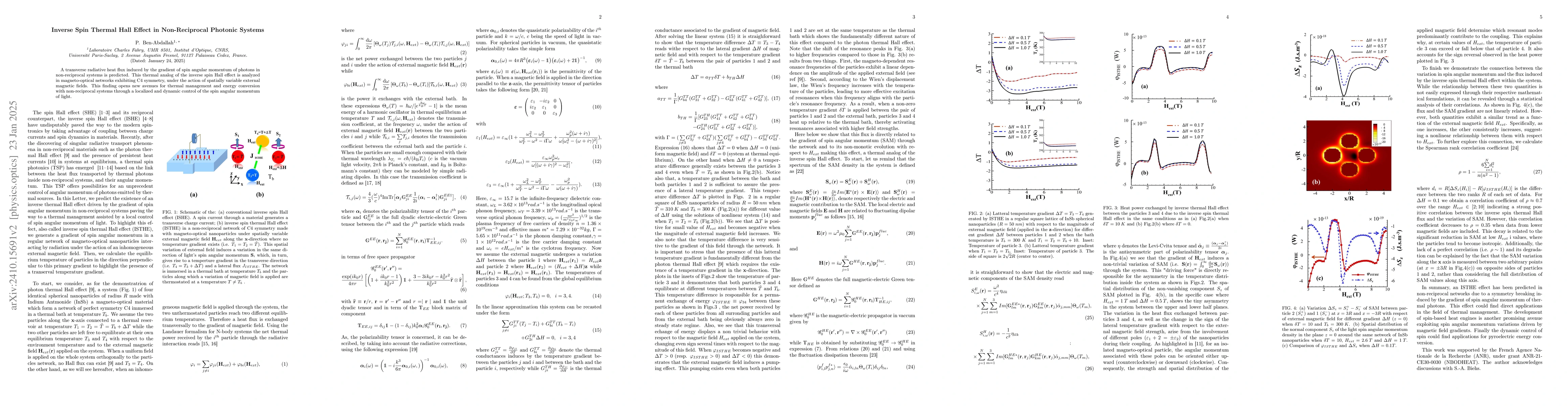 Thumbnail for Inverse Spin Thermal Hall Effect in Non-Reciprocal Photonic Systems