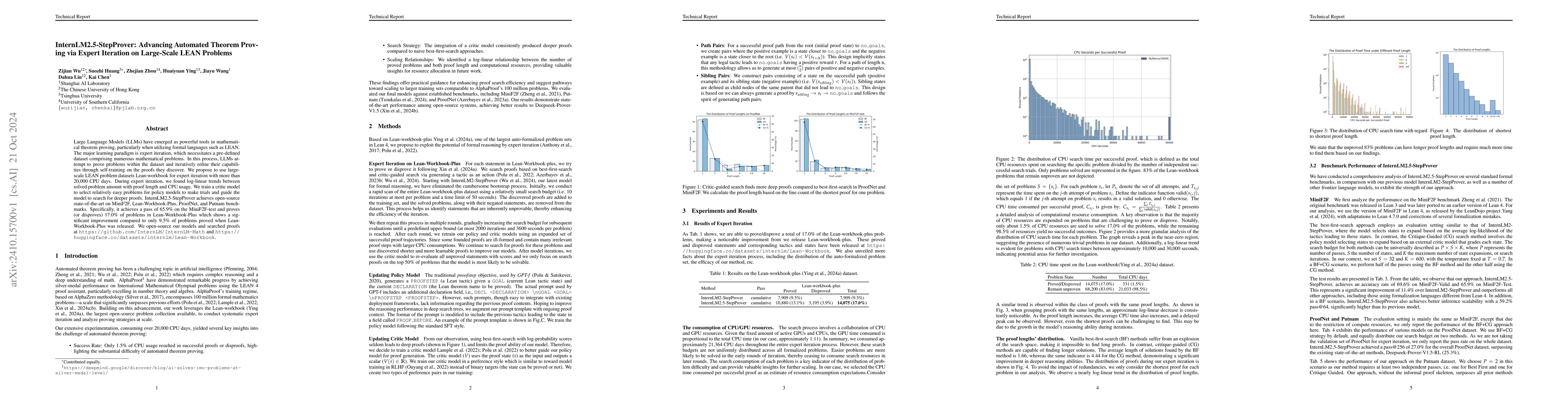 Thumbnail for InternLM2.5-StepProver: Advancing Automated Theorem Proving via Expert
  Iteration on Large-Scale LEAN Problems