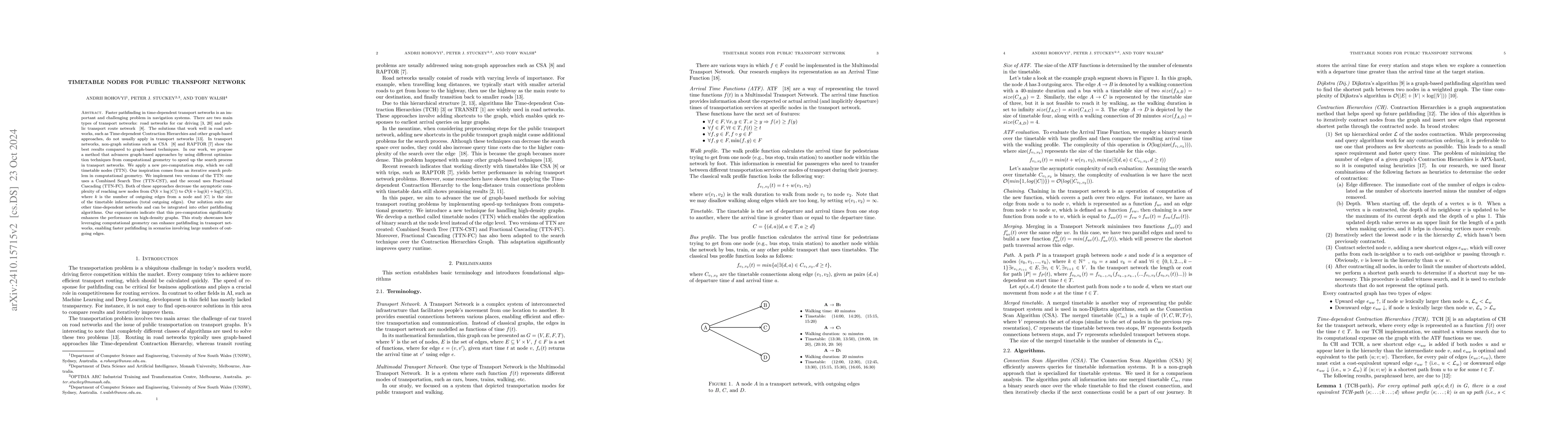Thumbnail for Timetable Nodes for Public Transport Network