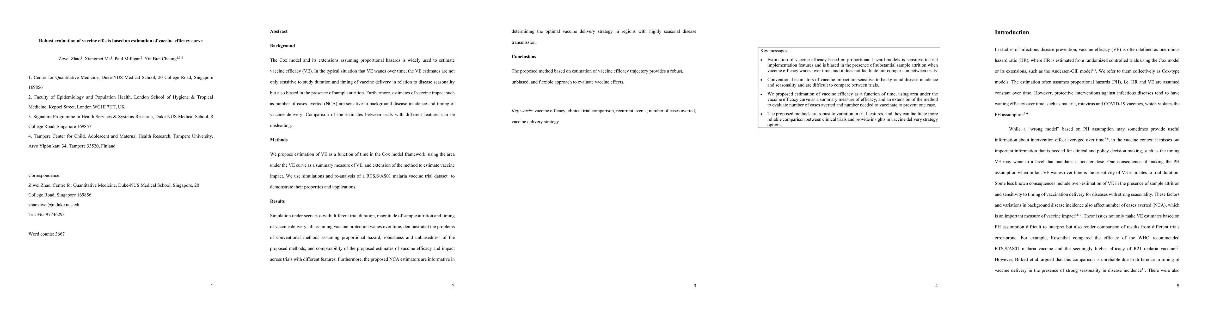 Thumbnail for Robust evaluation of vaccine effects based on estimation of vaccine
  efficacy curve