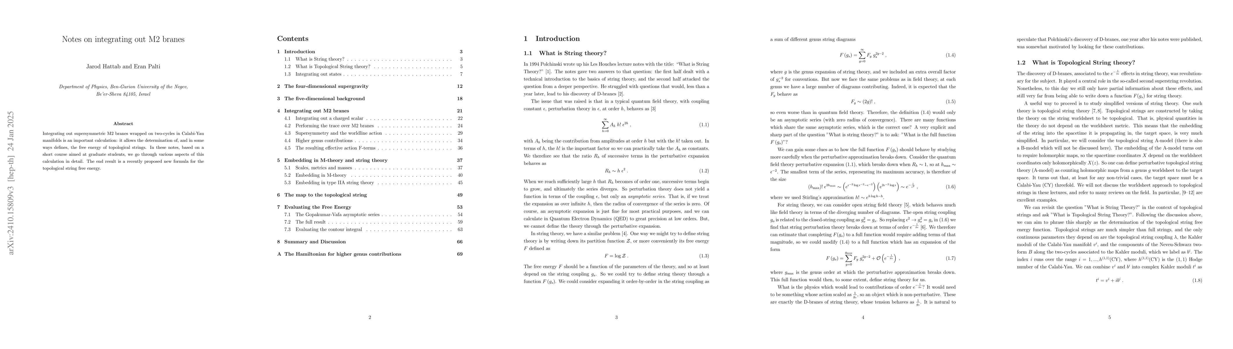 Thumbnail for Notes on integrating out M2 branes
