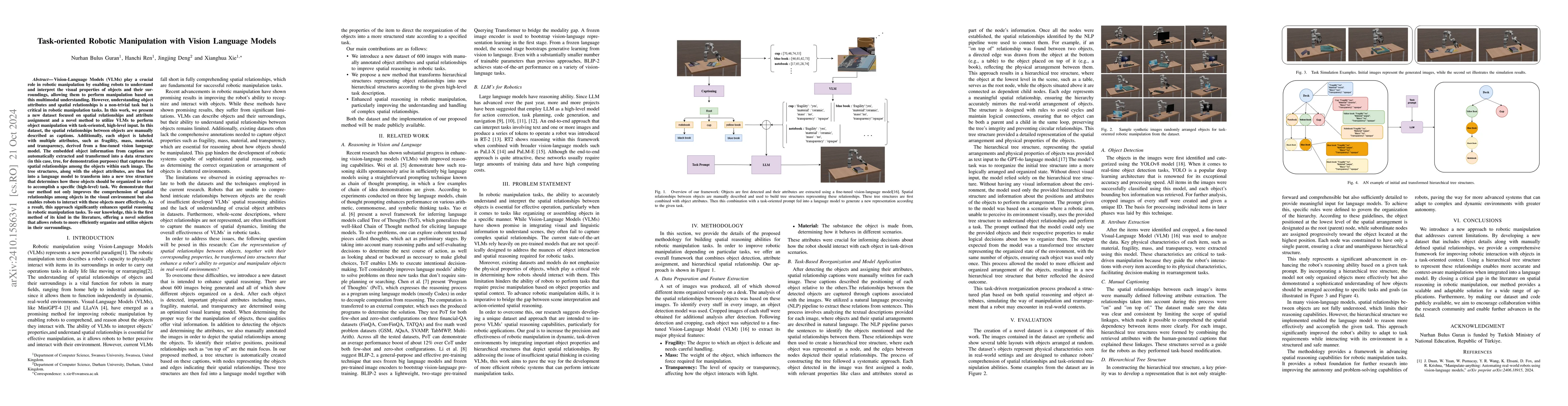 Thumbnail for Task-oriented Robotic Manipulation with Vision Language Models