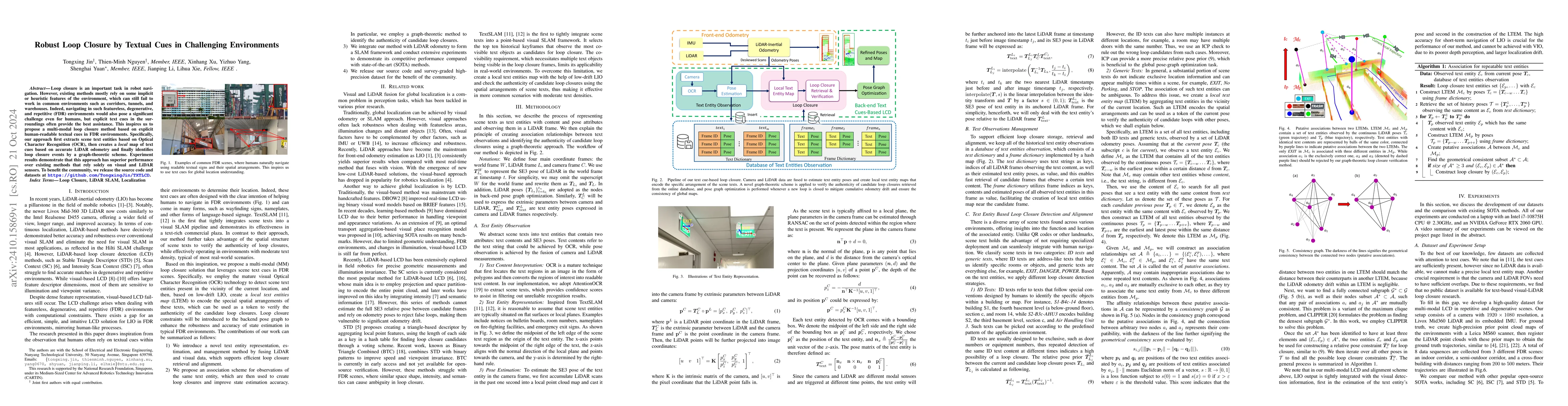 Thumbnail for Robust Loop Closure by Textual Cues in Challenging Environments
