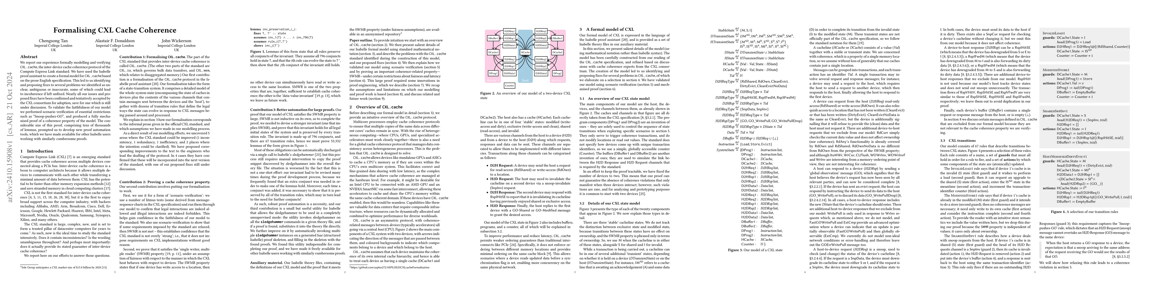 Thumbnail for Formalising CXL Cache Coherence