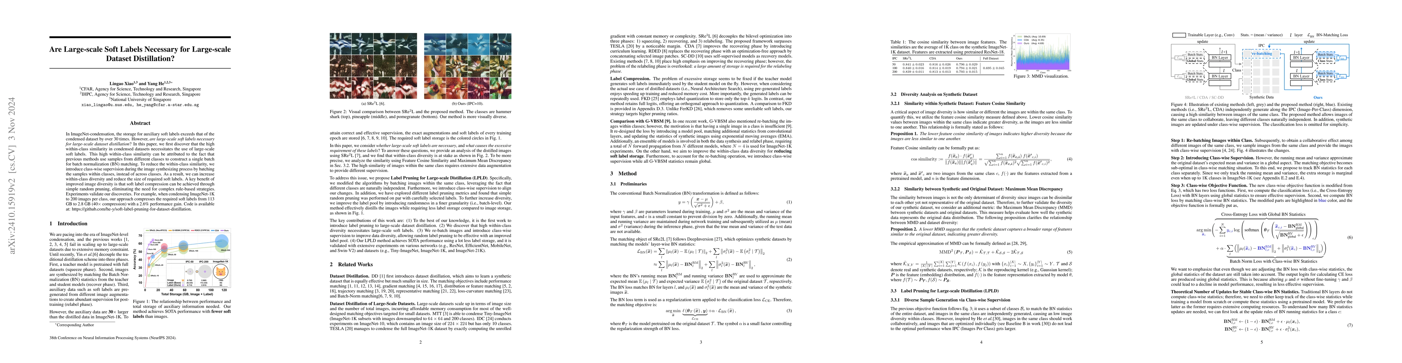 Thumbnail for Are Large-scale Soft Labels Necessary for Large-scale Dataset
  Distillation?