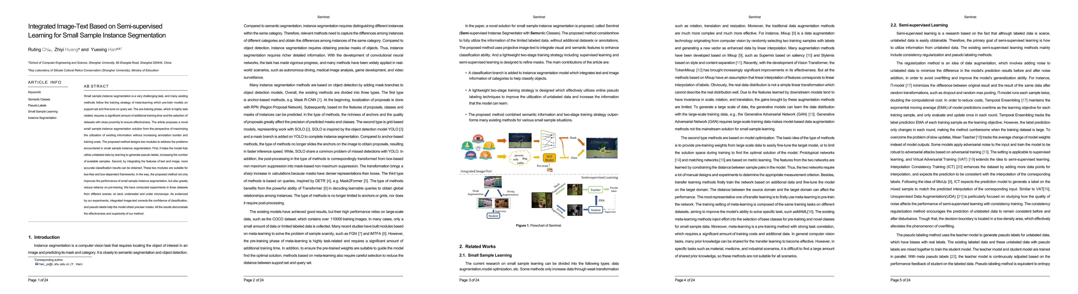 Thumbnail for Integrated Image-Text Based on Semi-supervised Learning for Small Sample
  Instance Segmentation