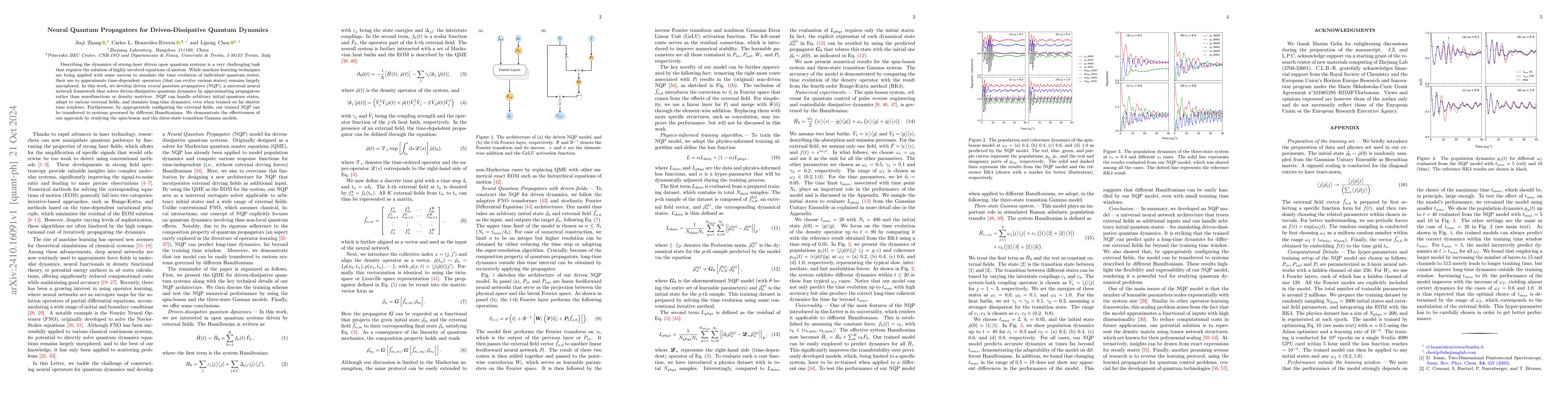 Thumbnail for Neural Quantum Propagators for Driven-Dissipative Quantum Dynamics