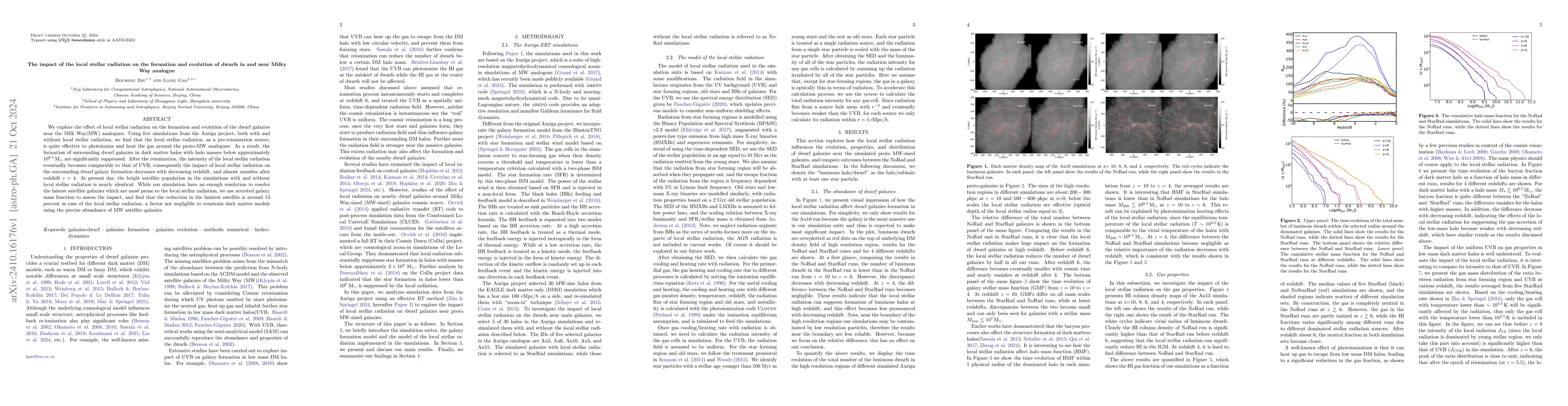 Thumbnail for The impact of the local stellar radiation on the formation and evolution
  of dwarfs in and near Milky Way analogue