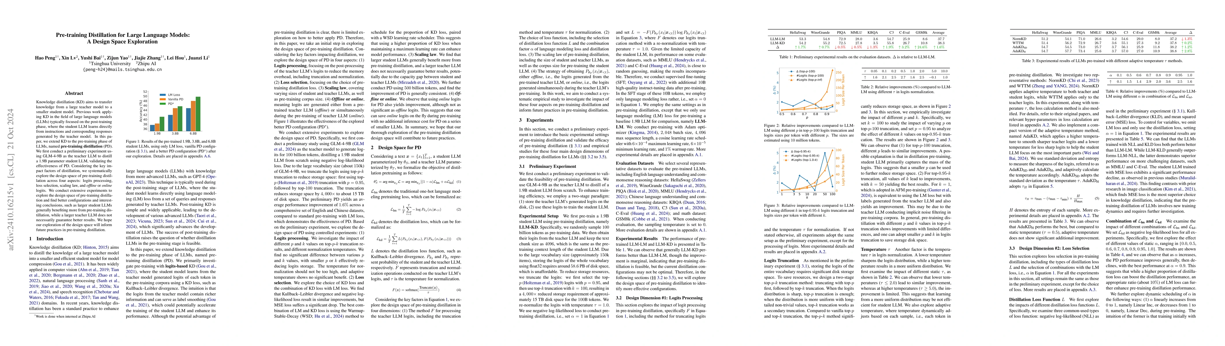 Thumbnail for Pre-training Distillation for Large Language Models: A Design Space
  Exploration