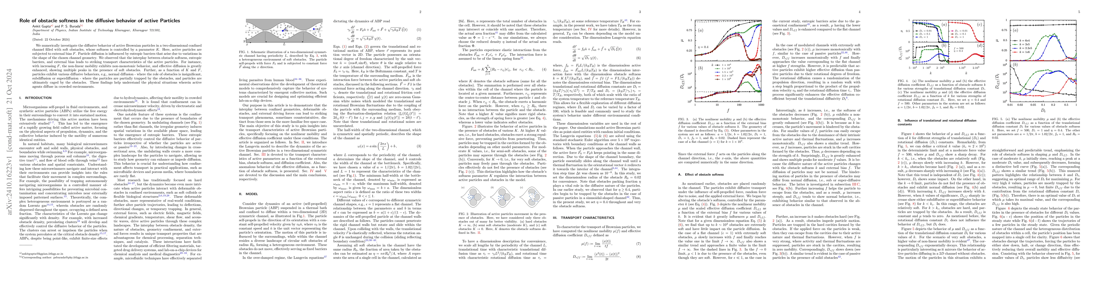 Thumbnail for Role of obstacle softness in the diffusive behavior of active Particles