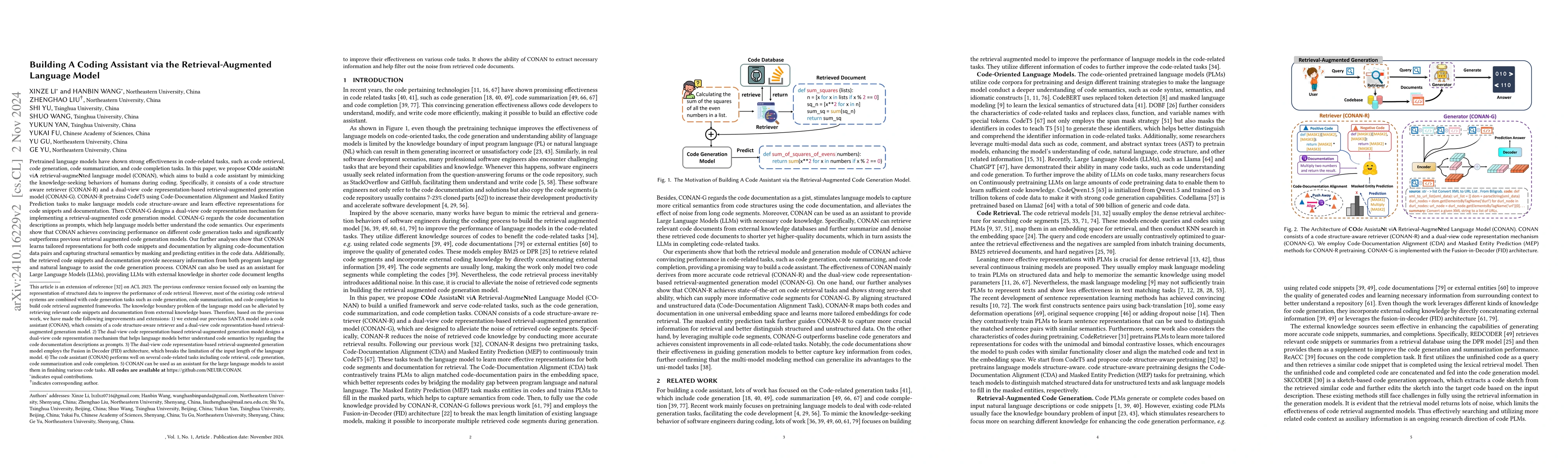 Thumbnail for Building A Coding Assistant via the Retrieval-Augmented Language Model