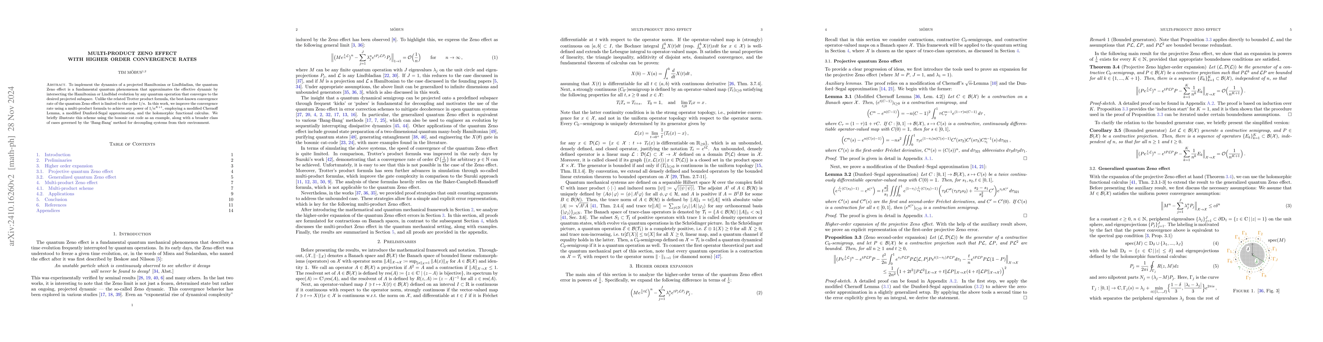 Thumbnail for Multi-product Zeno effect with higher order convergence rates