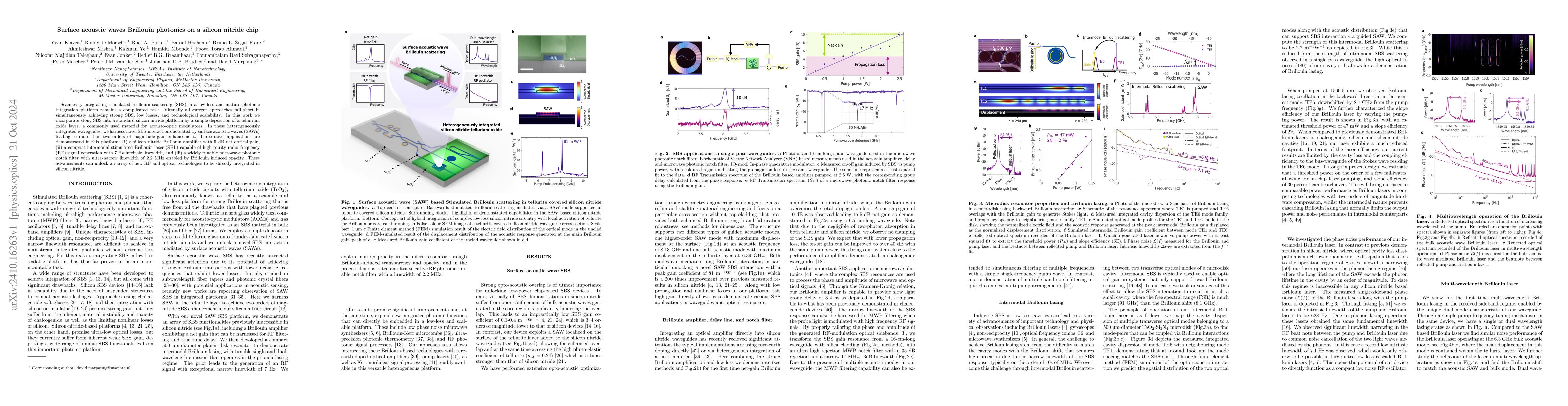 Thumbnail for Surface acoustic waves Brillouin photonics on a silicon nitride chip