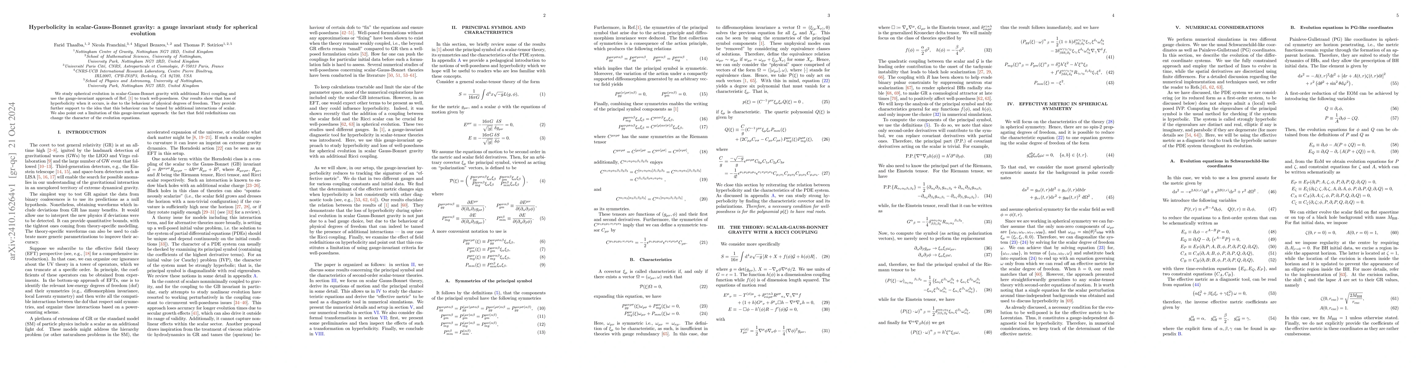 Thumbnail for Hyperbolicity in scalar-Gauss-Bonnet gravity: a gauge invariant study
  for spherical evolution
