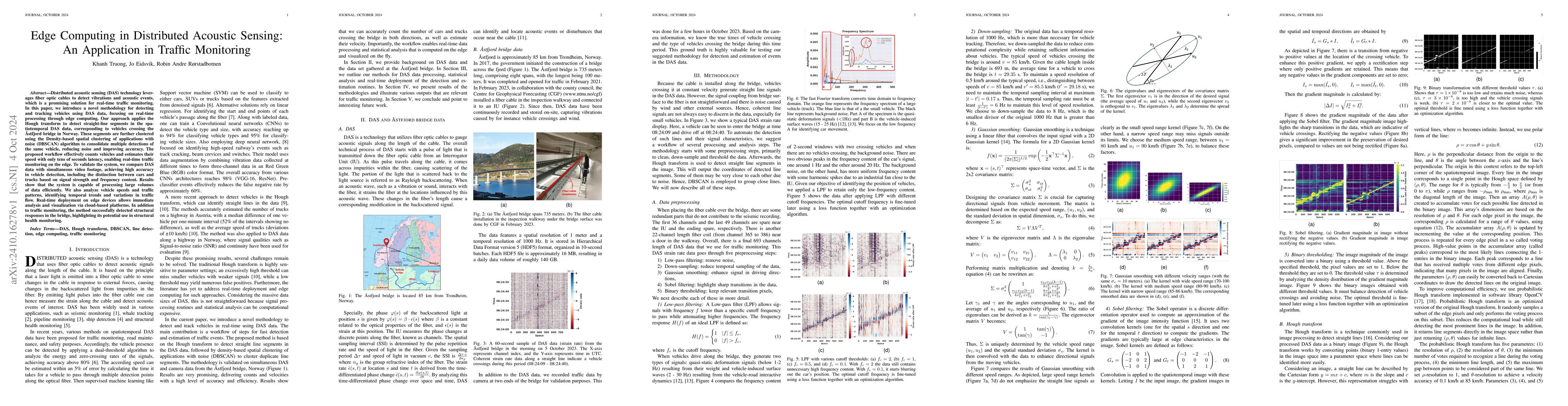 Thumbnail for Edge Computing in Distributed Acoustic Sensing: An Application in
  Traffic Monitoring