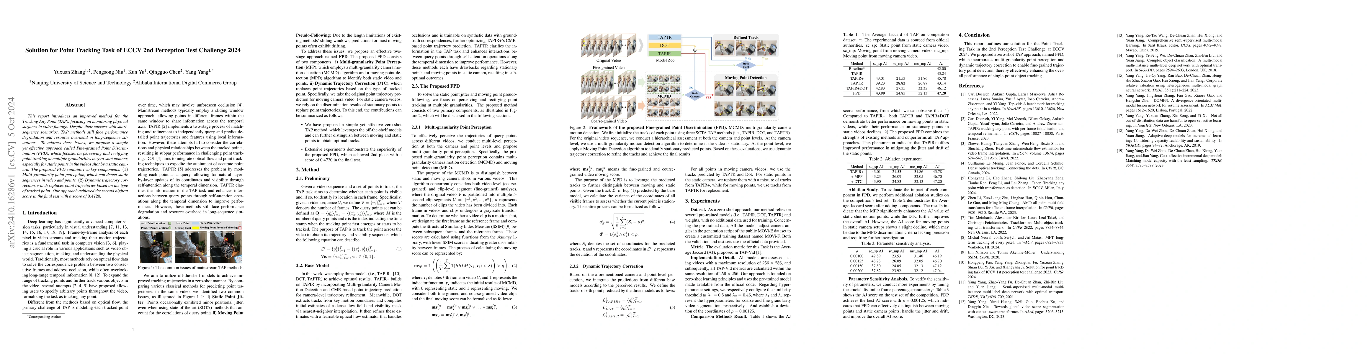 Thumbnail for Solution for Point Tracking Task of ECCV 2nd Perception Test Challenge
  2024