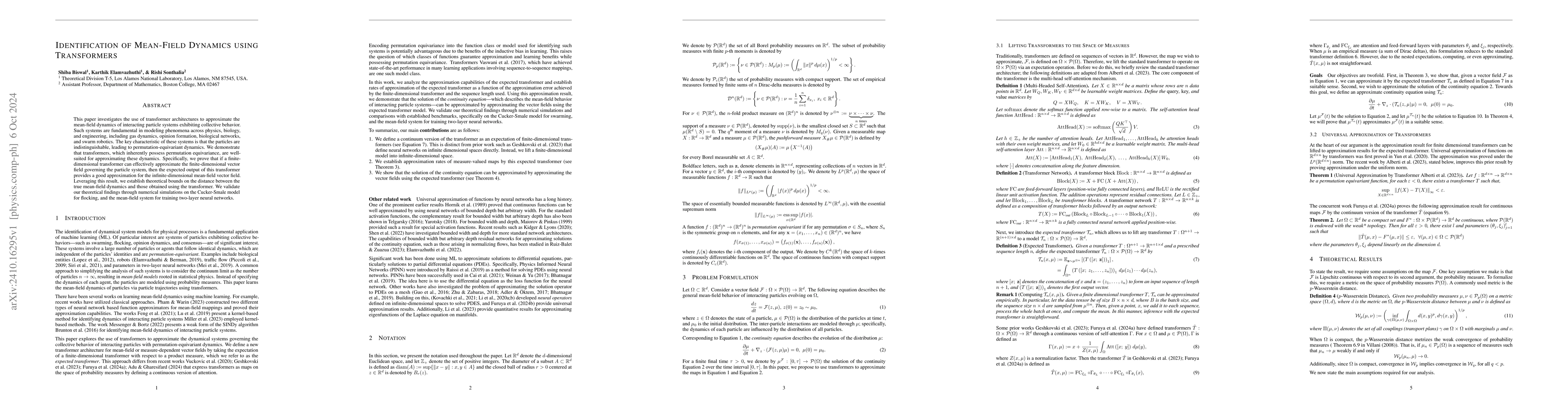 Thumbnail for Identification of Mean-Field Dynamics using Transformers