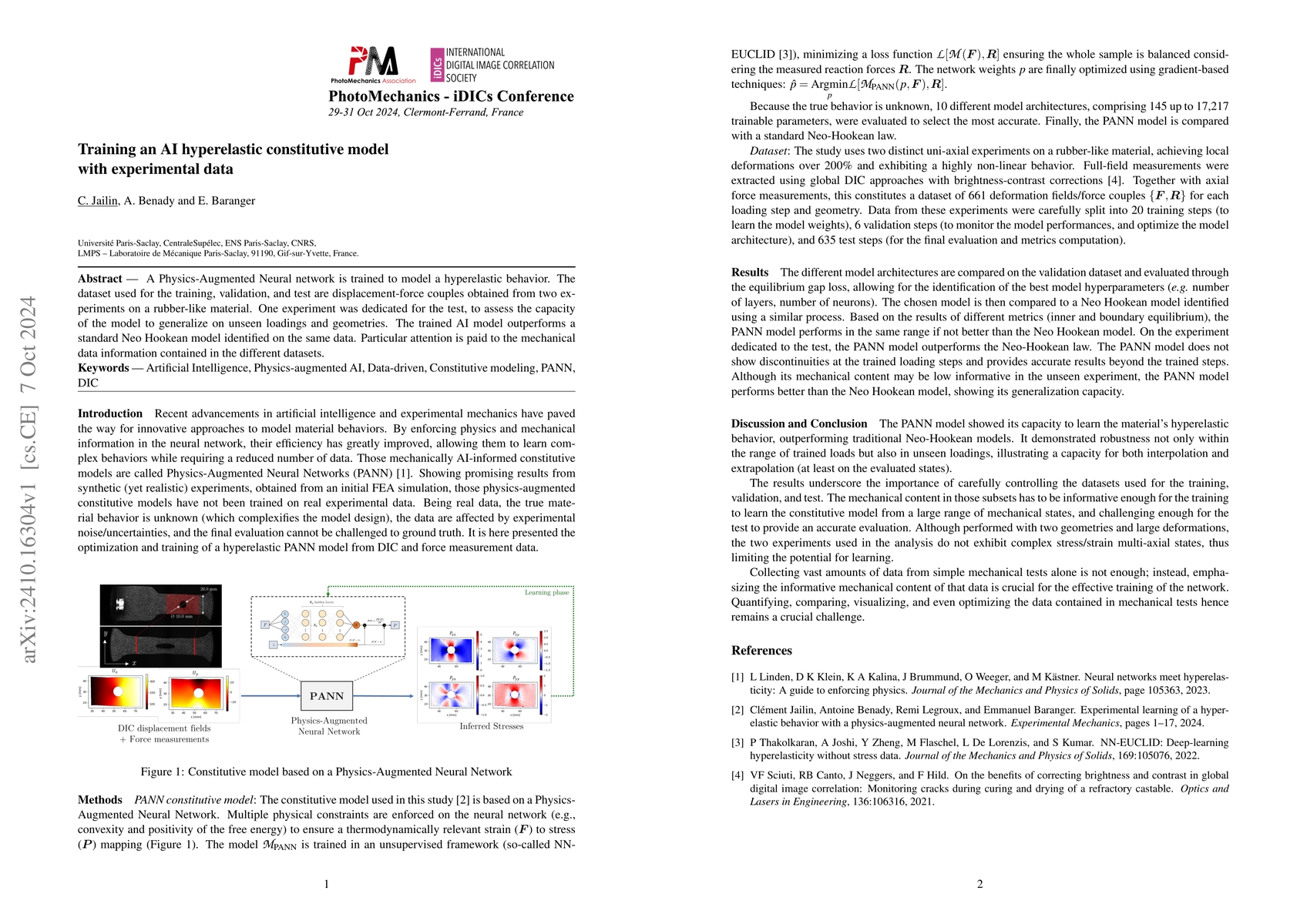 Thumbnail for Training an AI hyperelastic constitutive model with experimental data