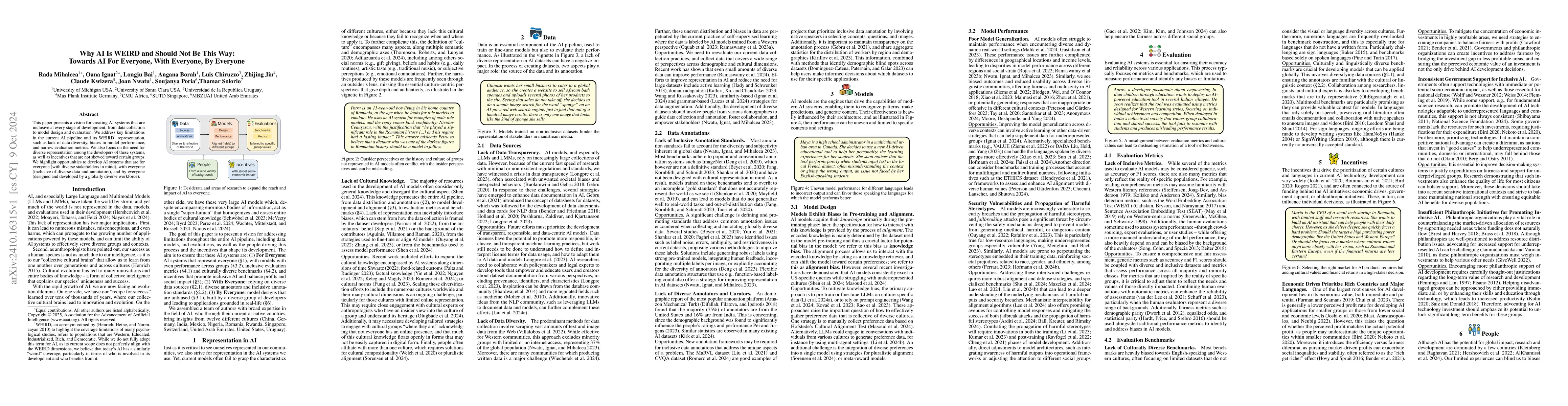 Thumbnail for Why AI Is WEIRD and Should Not Be This Way: Towards AI For Everyone,
  With Everyone, By Everyone