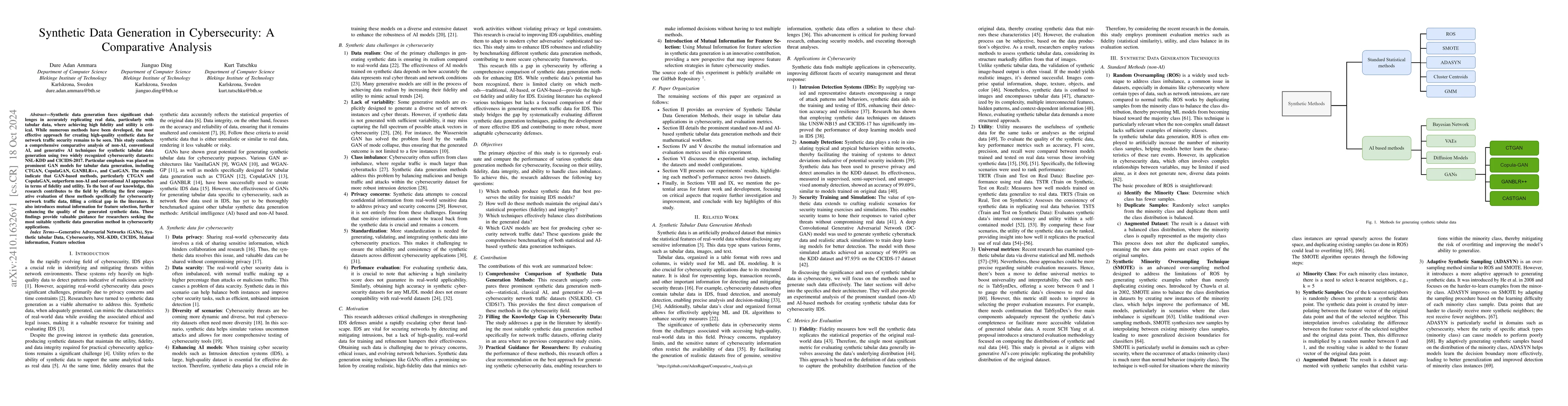 Thumbnail for Synthetic Data Generation in Cybersecurity: A Comparative Analysis