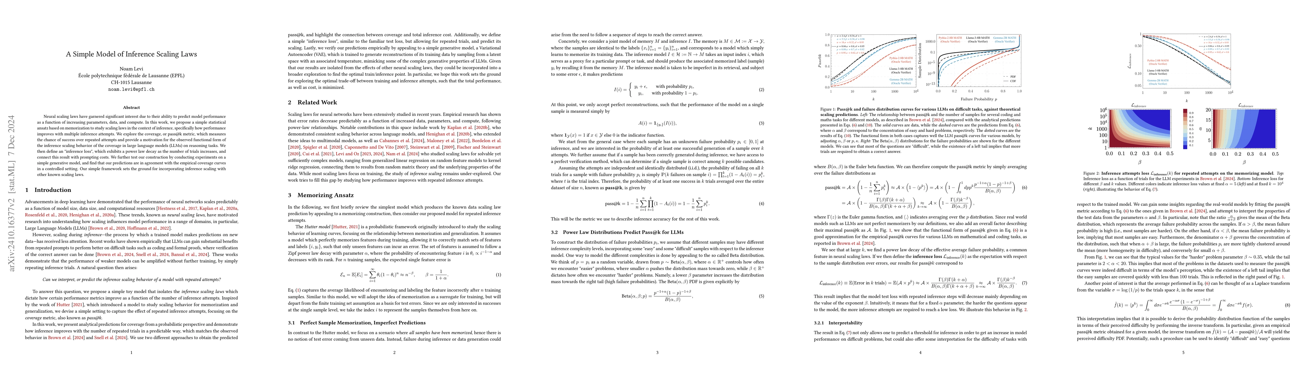 Thumbnail for A Simple Model of Inference Scaling Laws