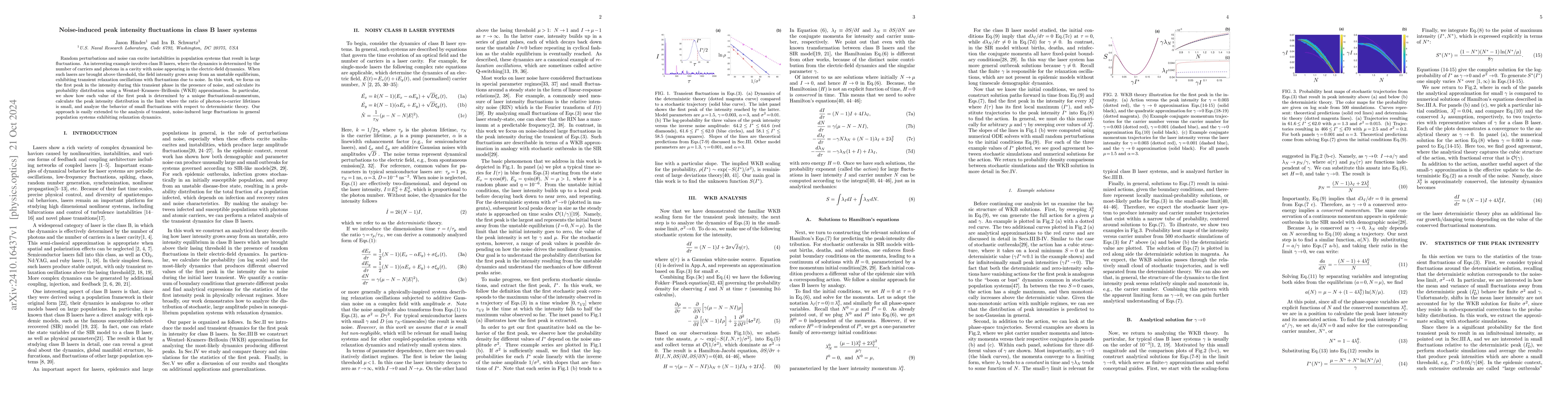Thumbnail for Noise-induced peak intensity fluctuations in class B laser systems