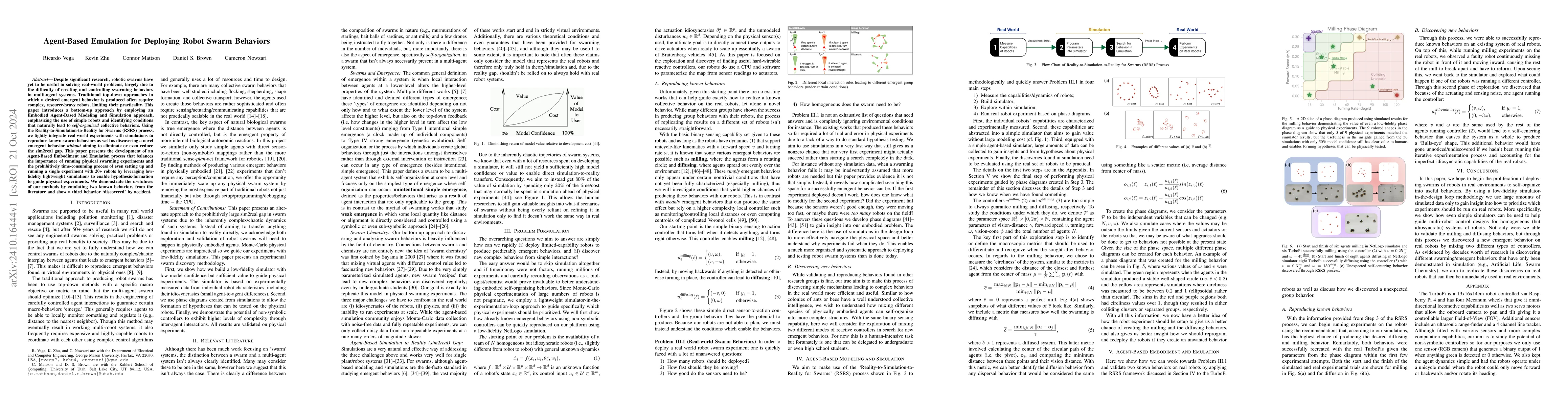 Thumbnail for Agent-Based Emulation for Deploying Robot Swarm Behaviors
