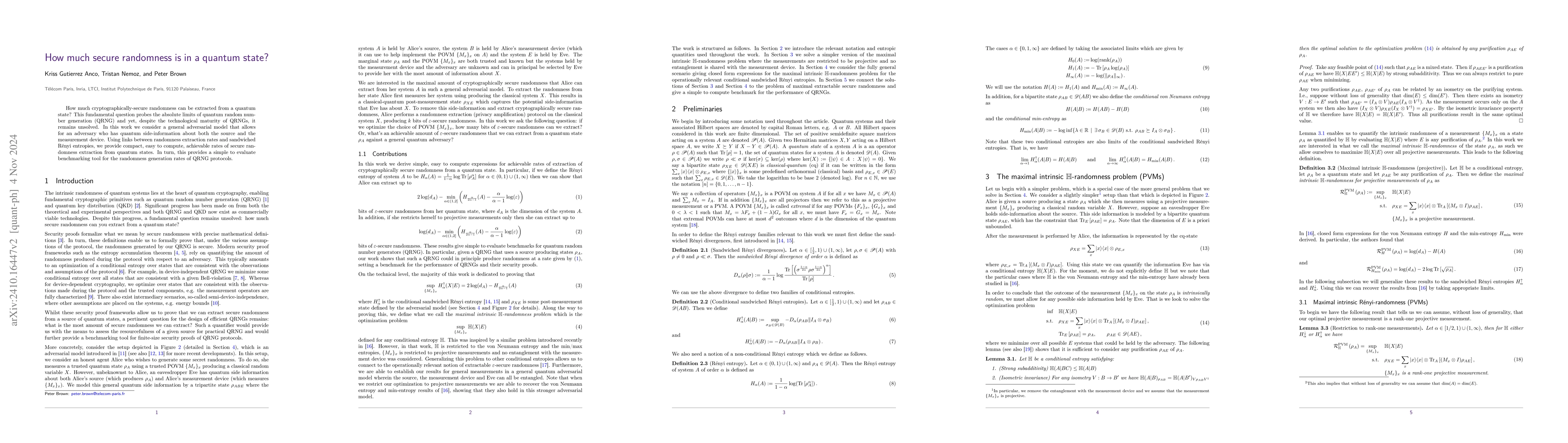 Thumbnail for How much secure randomness is in a quantum state?