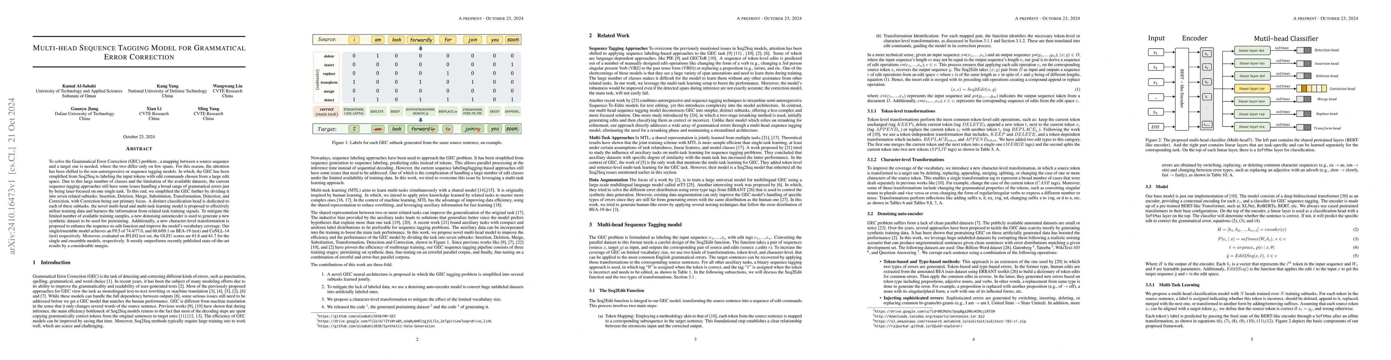 Thumbnail for Multi-head Sequence Tagging Model for Grammatical Error Correction