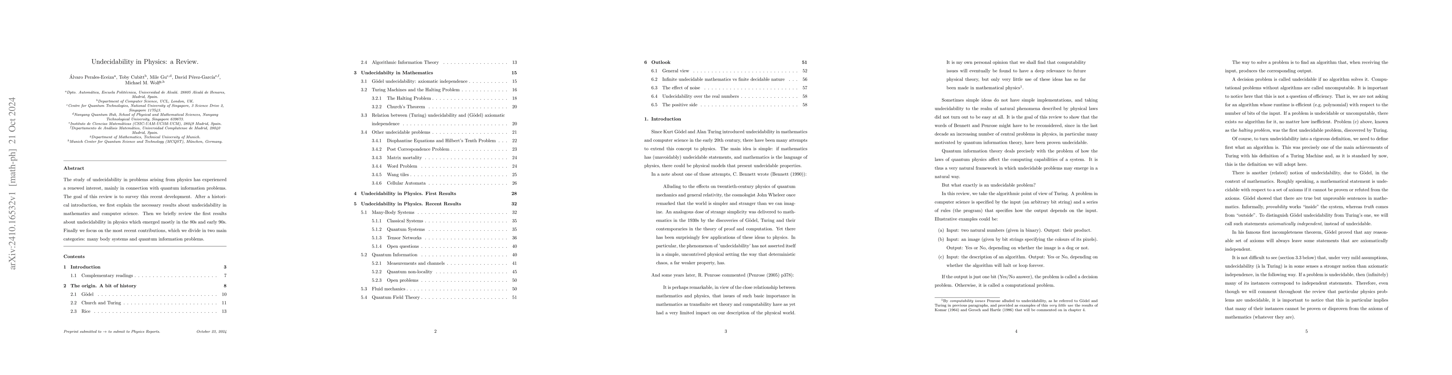 Thumbnail for Undecidability in Physics: a Review