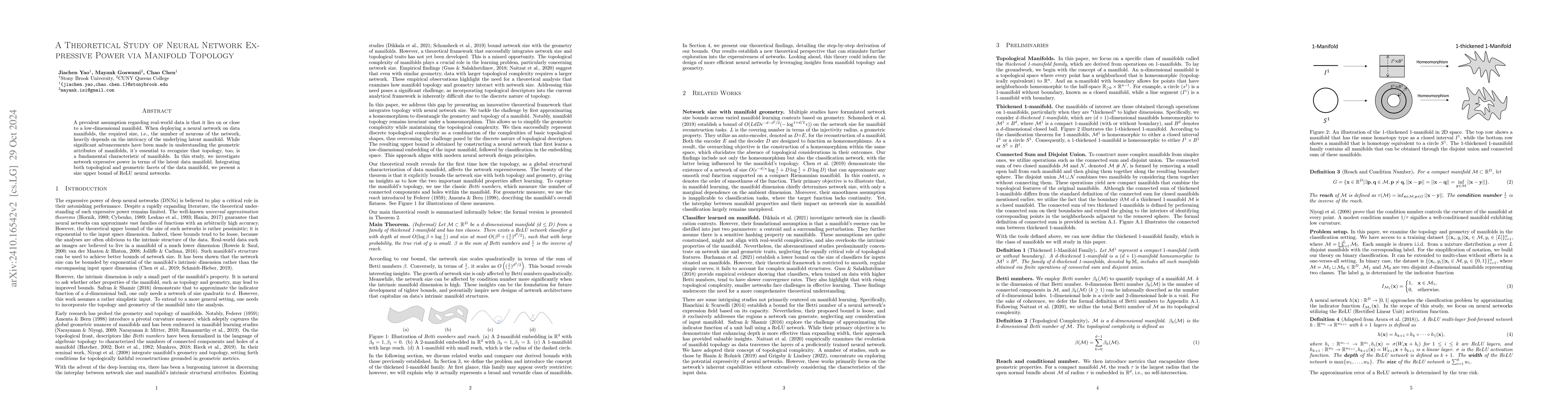 Thumbnail for A Theoretical Study of Neural Network Expressive Power via Manifold
  Topology