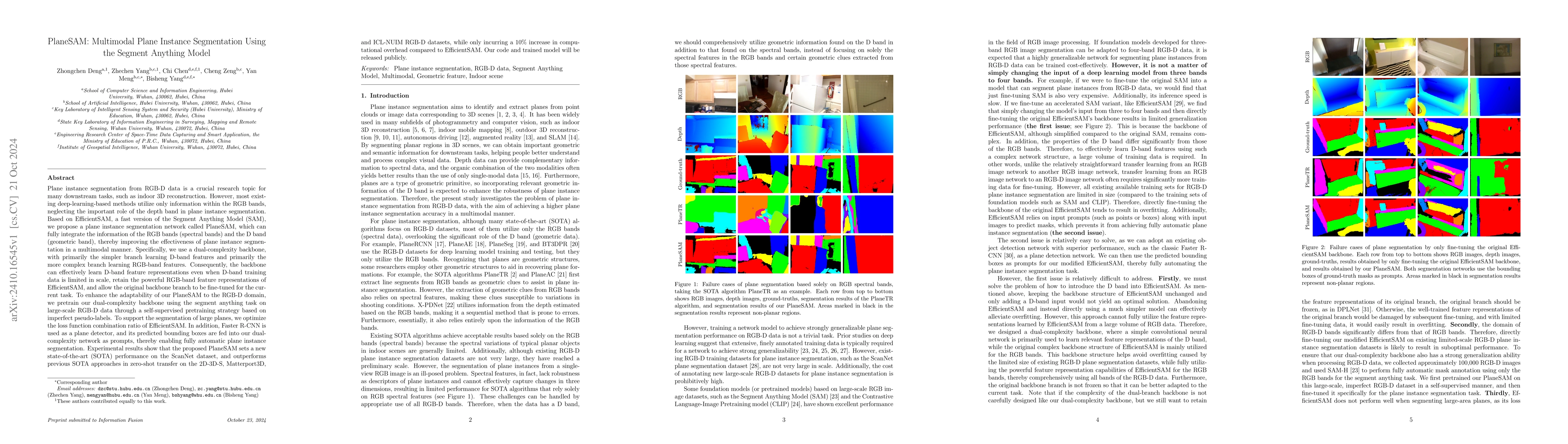 Thumbnail for PlaneSAM: Multimodal Plane Instance Segmentation Using the Segment
  Anything Model