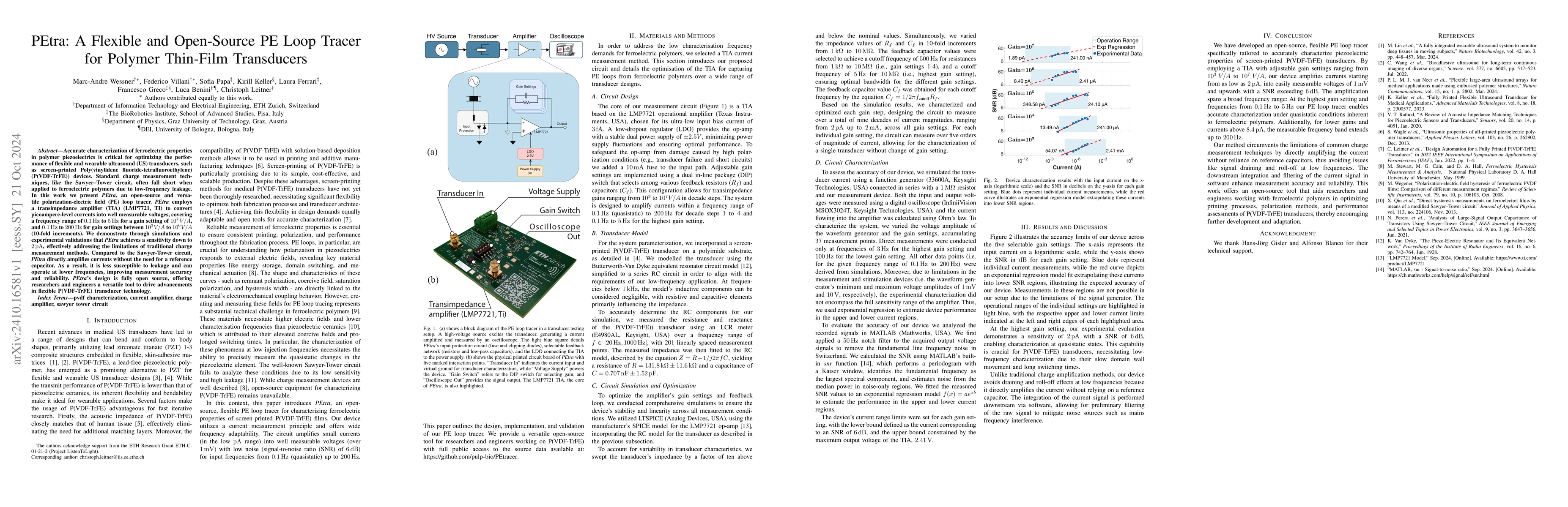 Thumbnail for PEtra: A Flexible and Open-Source PE Loop Tracer for Polymer Thin-Film
  Transducers
