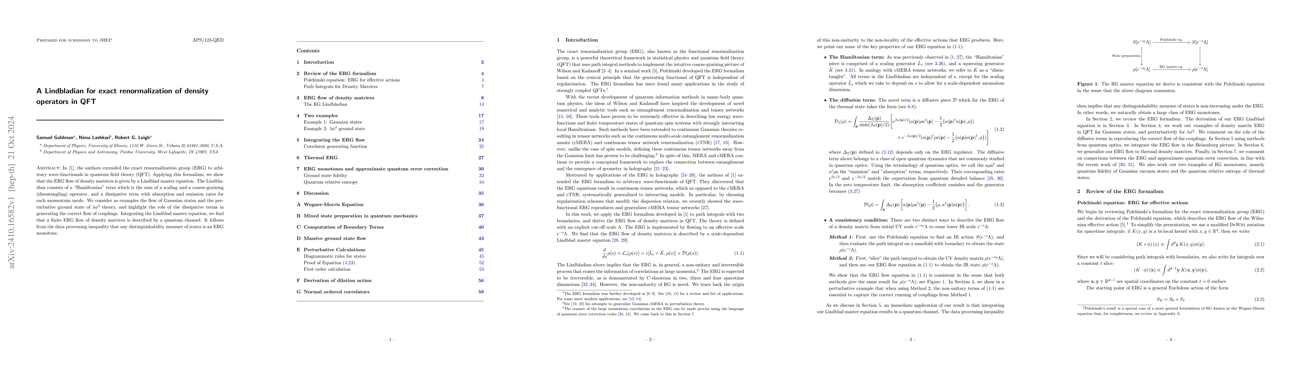 Thumbnail for A Lindbladian for exact renormalization of density operators in QFT