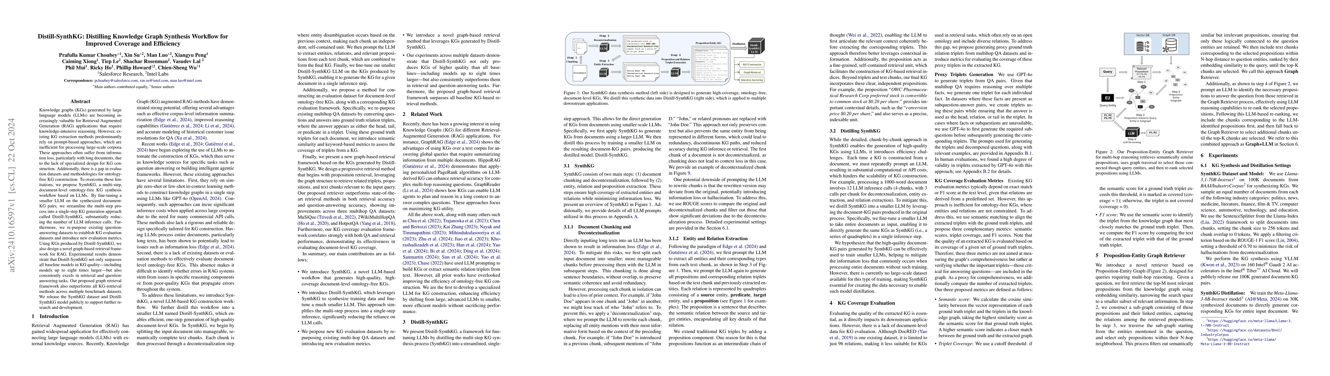 Thumbnail for Distill-SynthKG: Distilling Knowledge Graph Synthesis Workflow for
  Improved Coverage and Efficiency