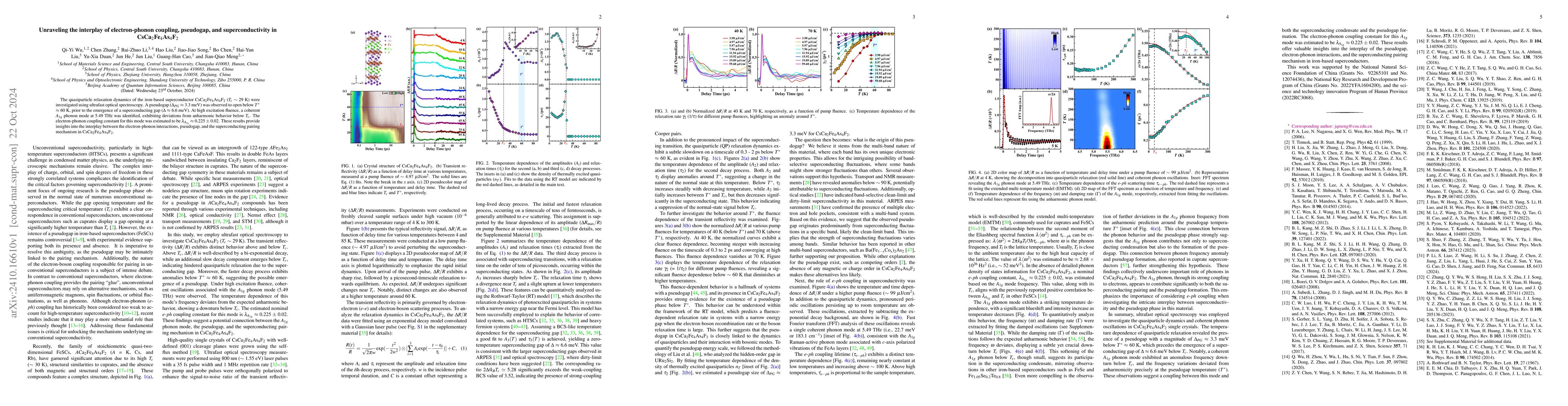 Thumbnail for Unraveling the interplay of electron-phonon coupling, pseudogap, and
  superconductivity in CsCa$_2$Fe$_4$As$_4$F$_2$