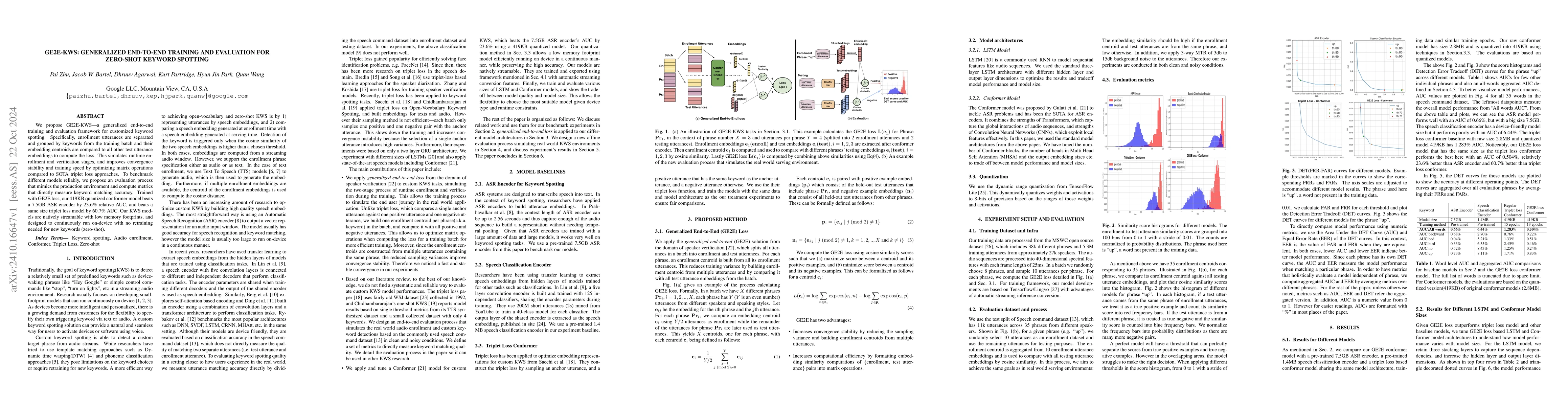 Thumbnail for GE2E-KWS: Generalized End-to-End Training and Evaluation for Zero-shot
  Keyword Spotting