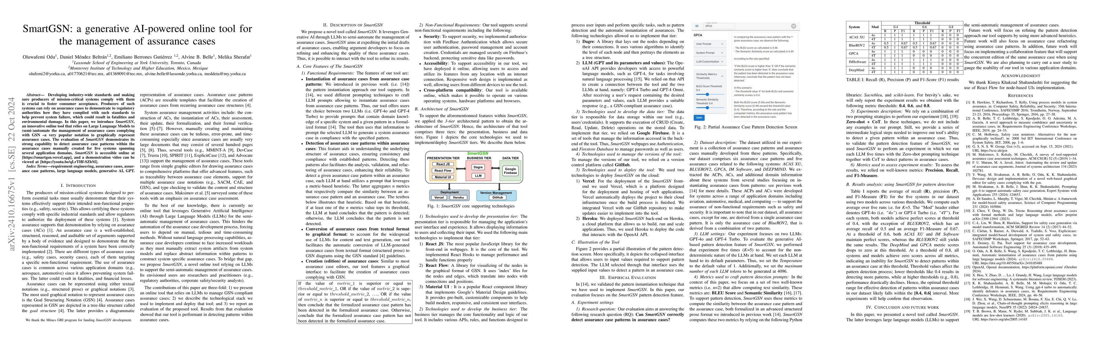 Thumbnail for SmartGSN: a generative AI-powered online tool for the management of
  assurance cases
