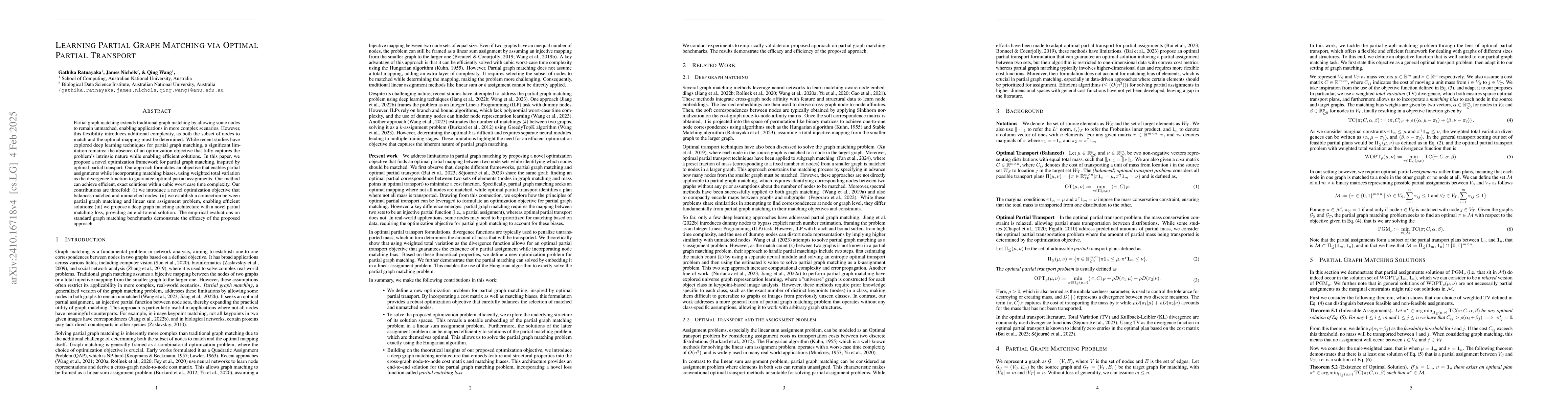 Thumbnail for Optimal Partial Graph Matching