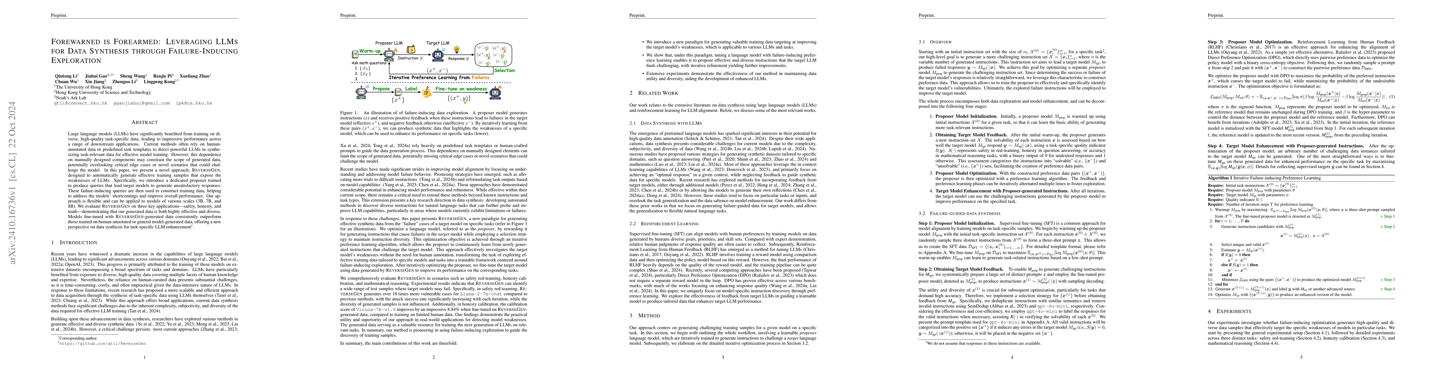 Thumbnail for Forewarned is Forearmed: Leveraging LLMs for Data Synthesis through
  Failure-Inducing Exploration