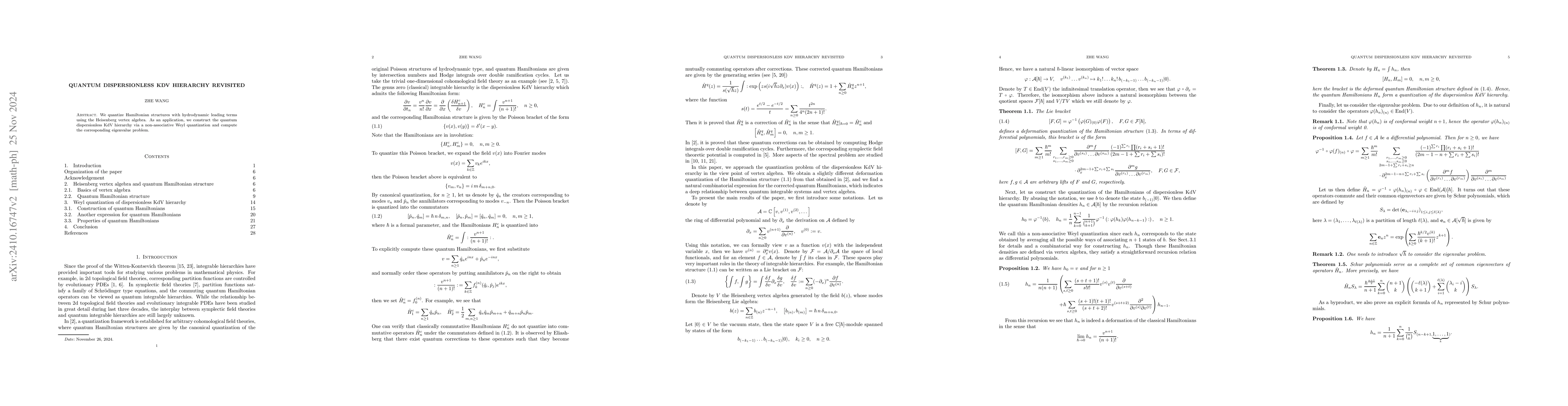 Thumbnail for Quantum dispersionless KdV hierarchy revisited