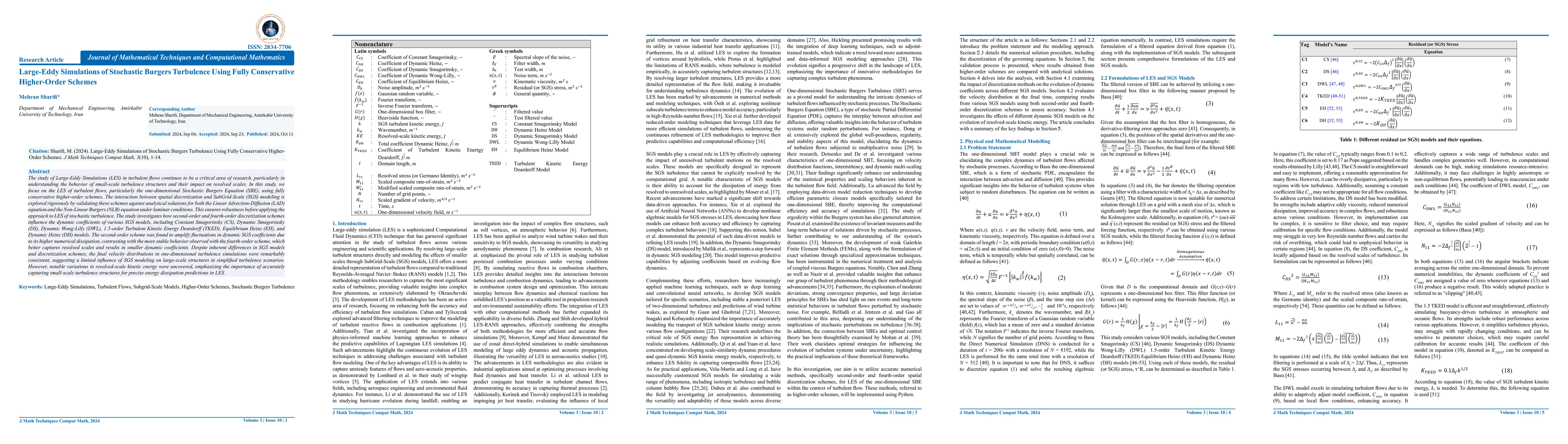 Thumbnail for Large-Eddy Simulations of Stochastic Burgers Turbulence Using Fully
  Conservative Higher-Order Schemes