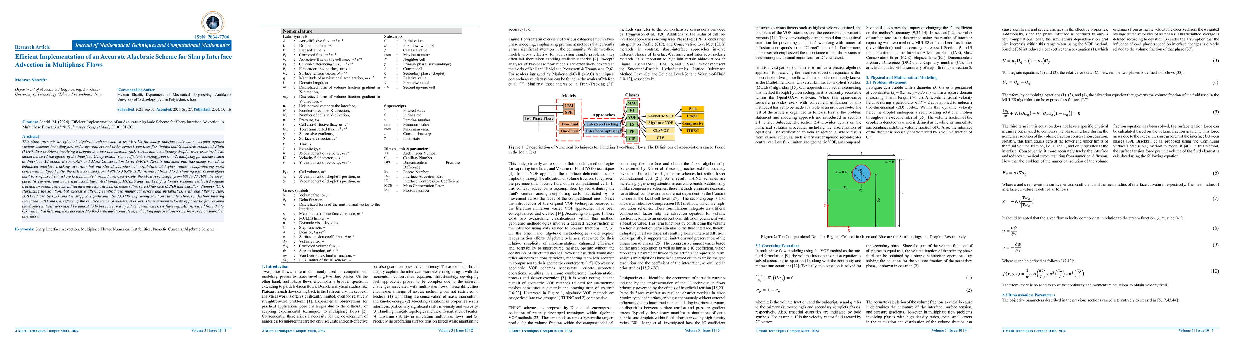 Thumbnail for Efficient Implementation of an Accurate Algebraic Scheme for Sharp
  Interface Advection in Multiphase Flows