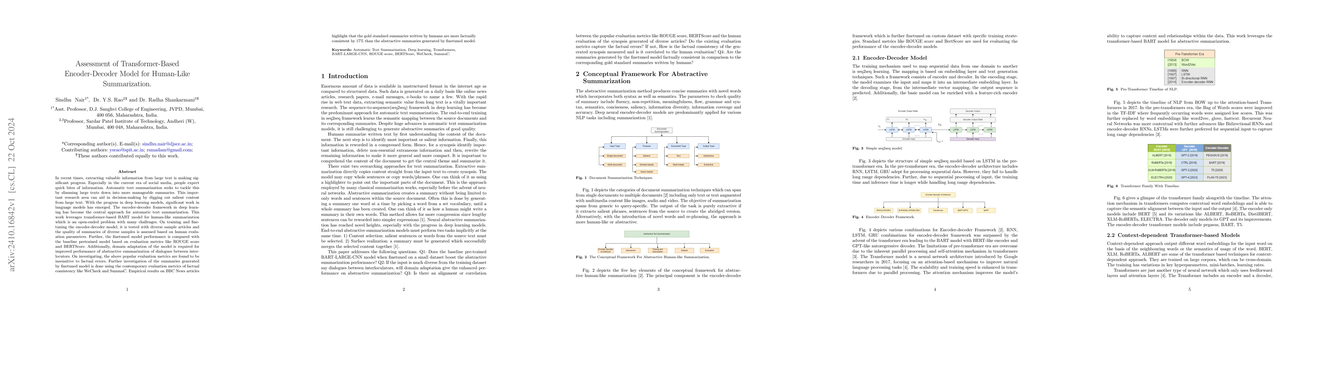 Thumbnail for Assessment of Transformer-Based Encoder-Decoder Model for Human-Like
  Summarization