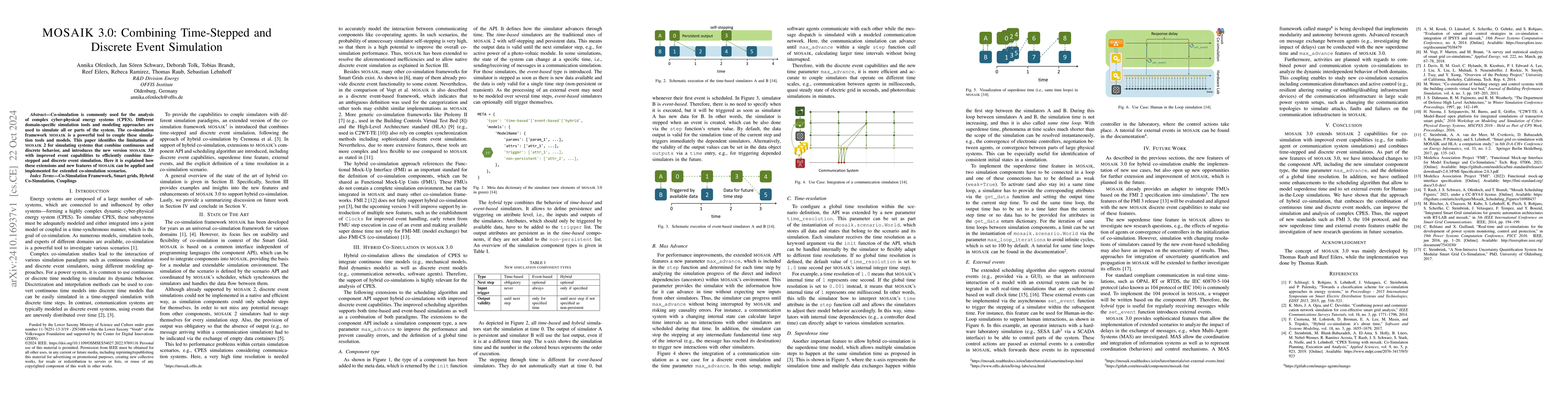 Thumbnail for MOSAIK 3.0: Combining Time-Stepped and Discrete Event Simulation