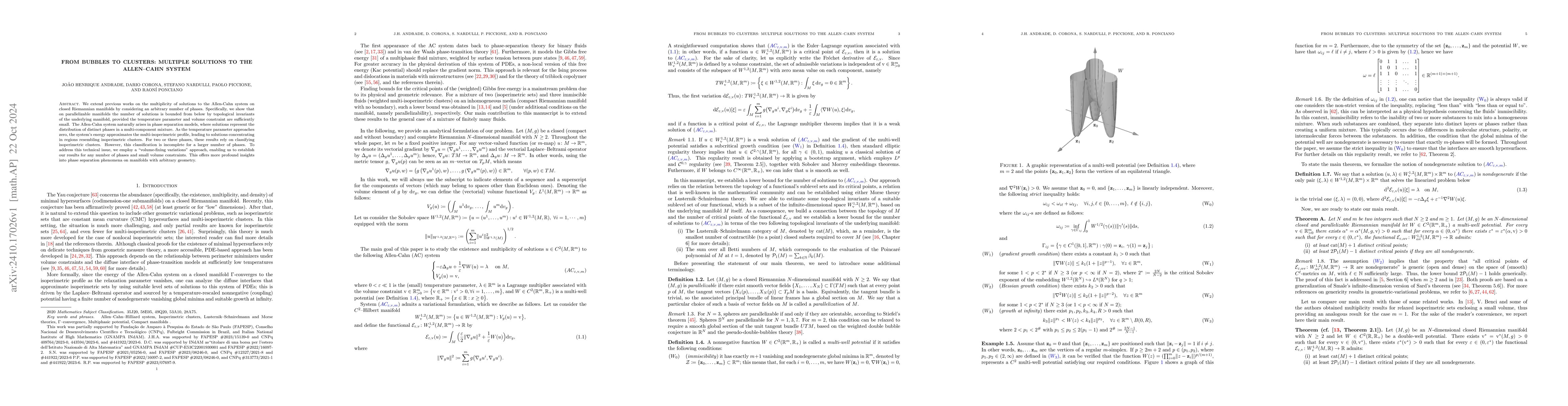 Thumbnail for From bubbles to clusters: Multiple solutions to the Allen--Cahn system