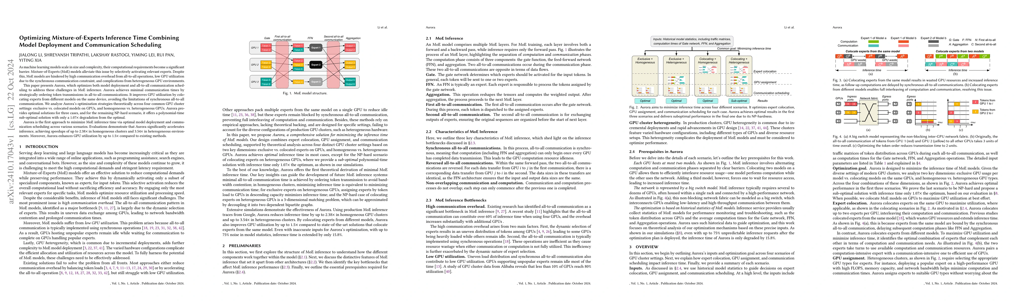 Thumbnail for Optimizing Mixture-of-Experts Inference Time Combining Model Deployment
  and Communication Scheduling